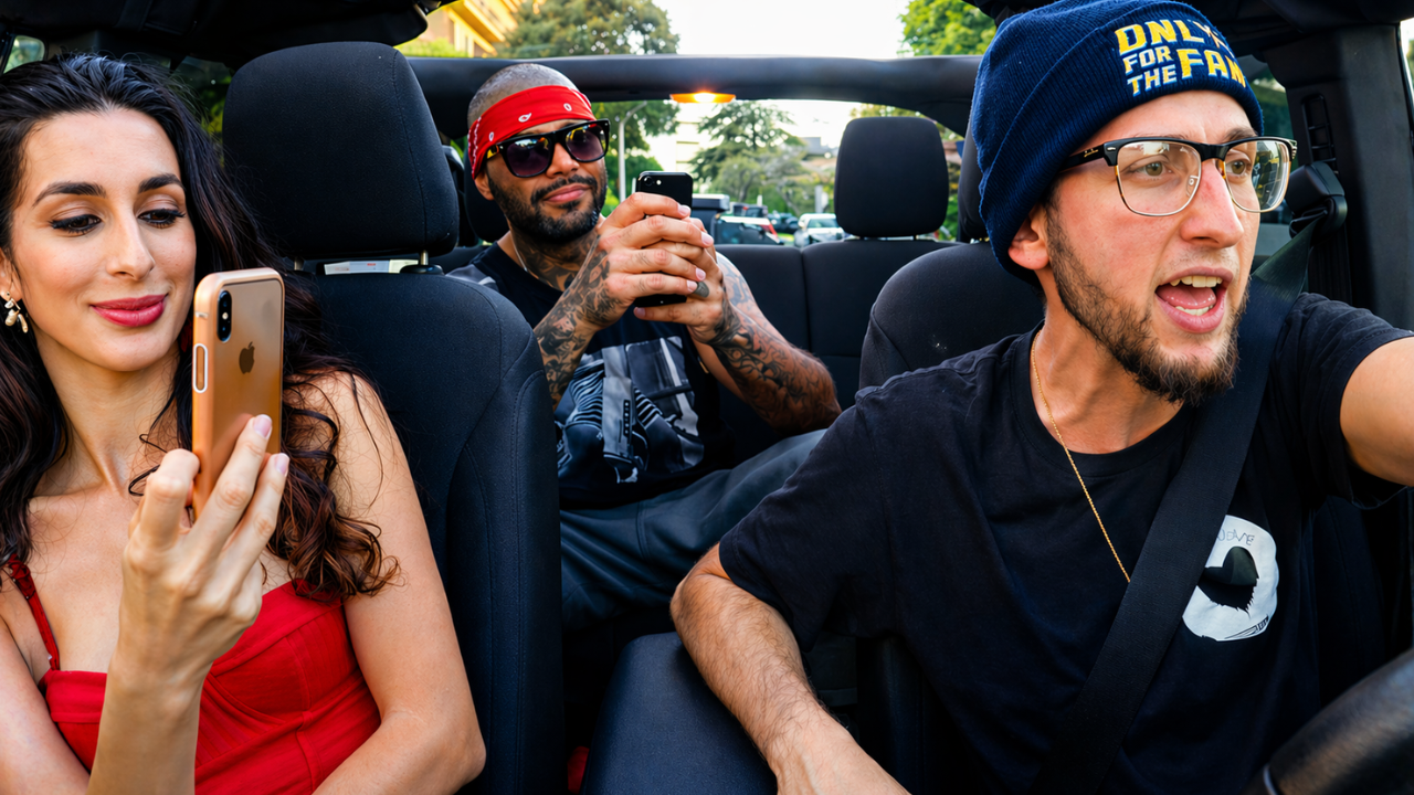 Nerdy Uber driver raps fast and surprises riders