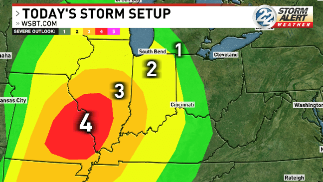 Severe storms late Monday bring risk for damaging winds, heavy rain ...
