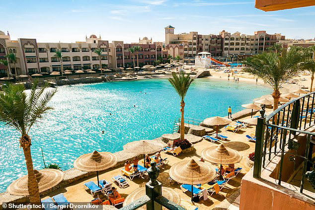 Beach resort of Hurghada in Egypt where the man was killed (stock)
