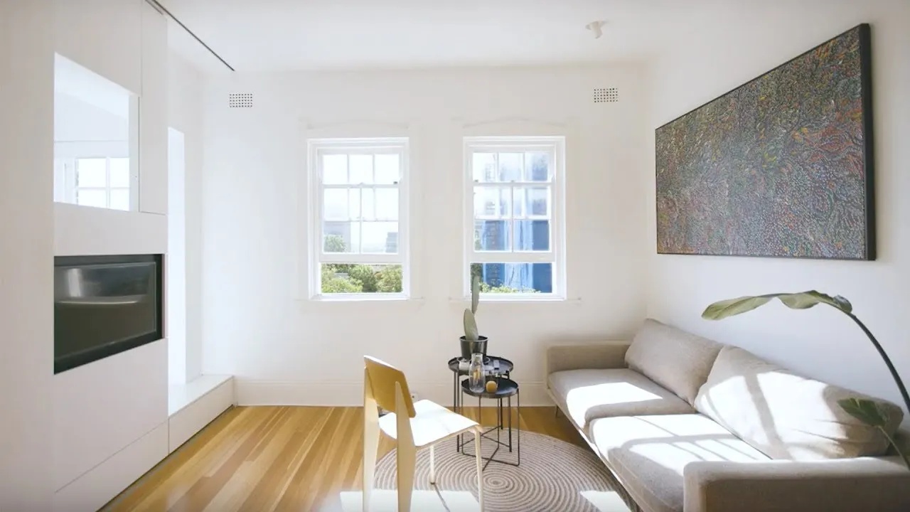 Watch what designers fit inside this 290sqft heritage apartment