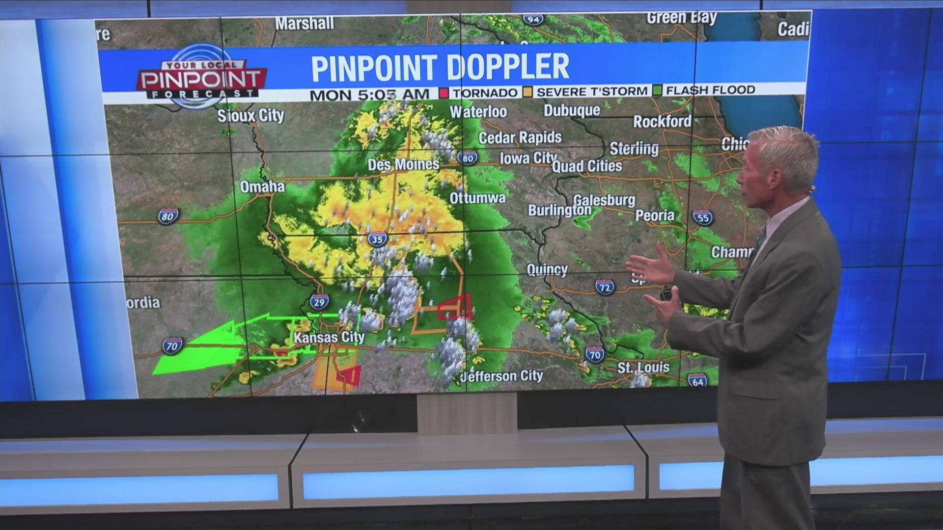 Two waves of severe weather in the Quad Cities today
