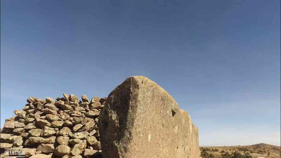 It starts as a pyramid site - then you notice the machine marks