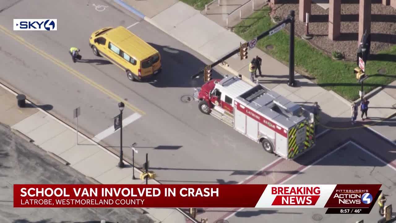 Person injured in crash involving school van in Westmoreland County