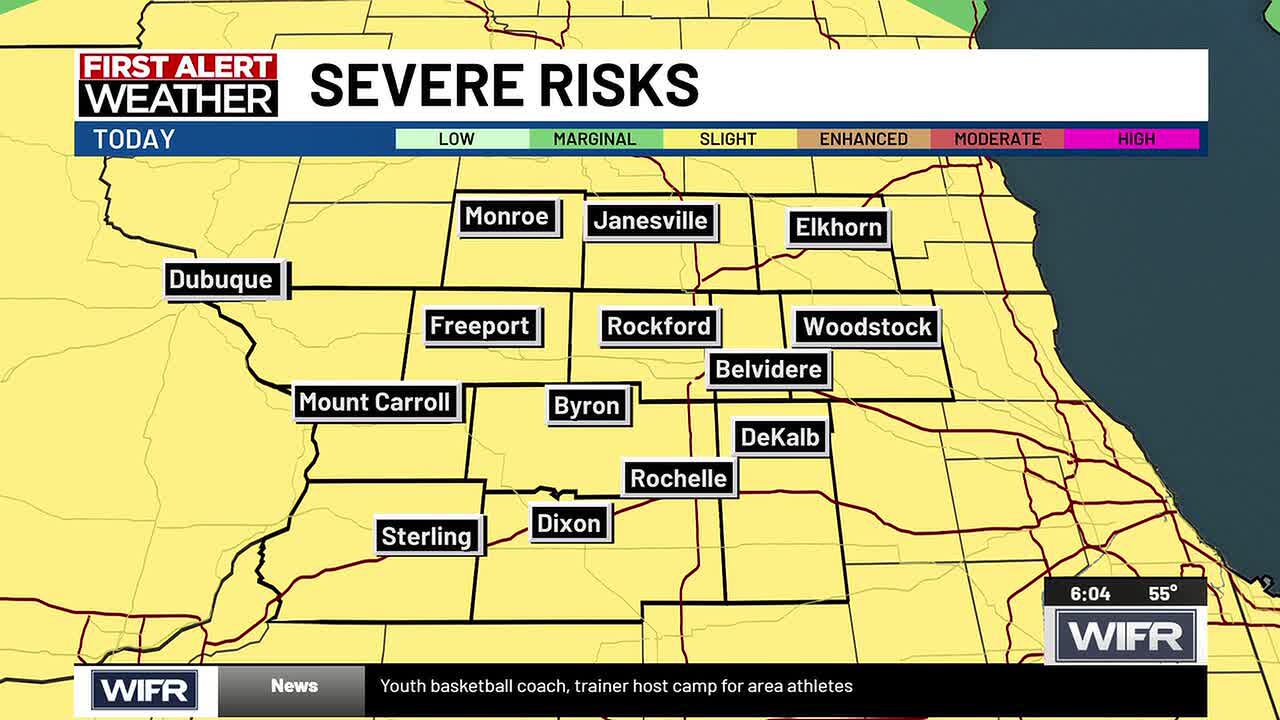 First alert action day: Strong to severe storms possible this afternoon