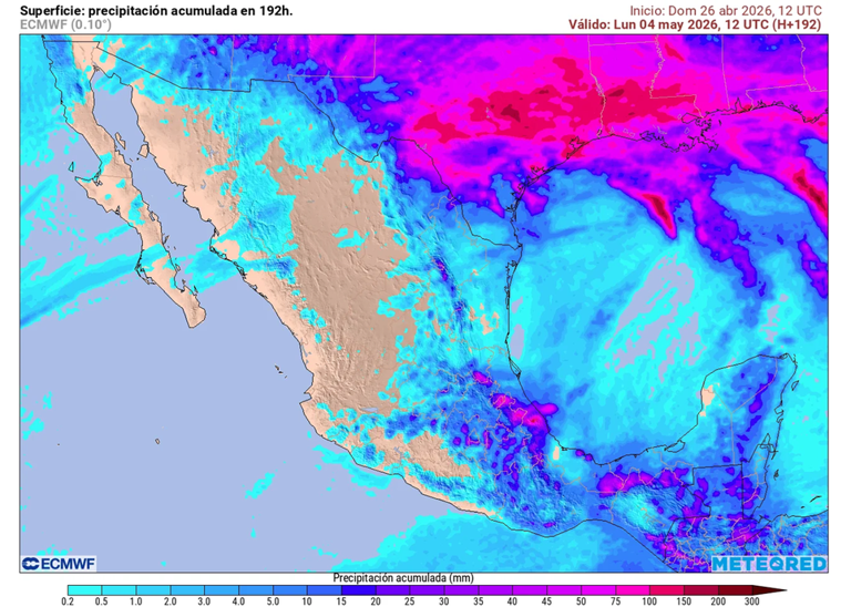 De lunes a viernes, las lluvias serán escasas, pero aumentarían a finales de semana en el norte, centro, oriente y sureste por frente frío.