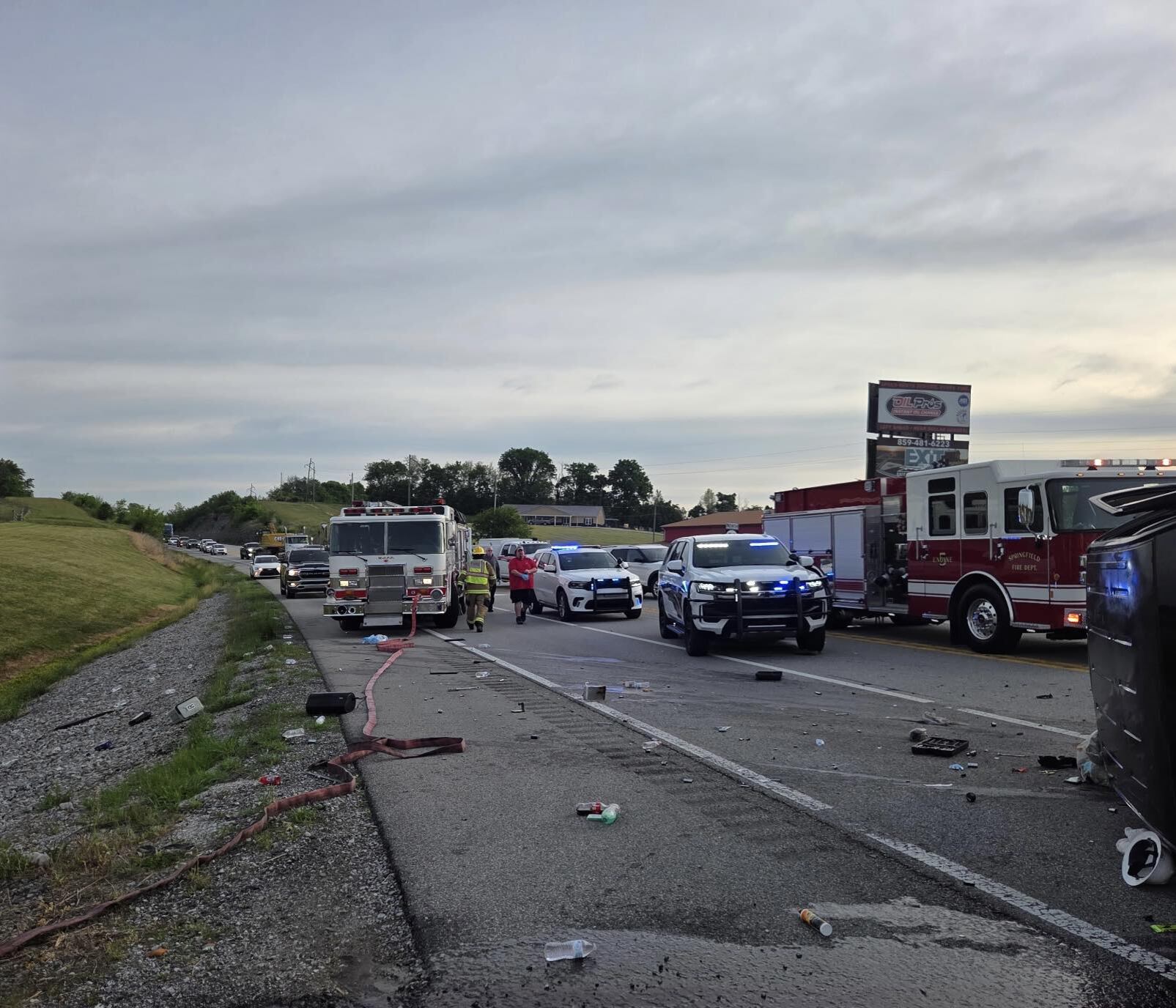 Highway reopened after two-vehicle accident this morning