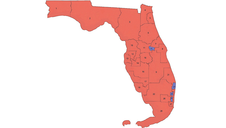 DeSantis releases proposed Florida redistricting map, giving ...