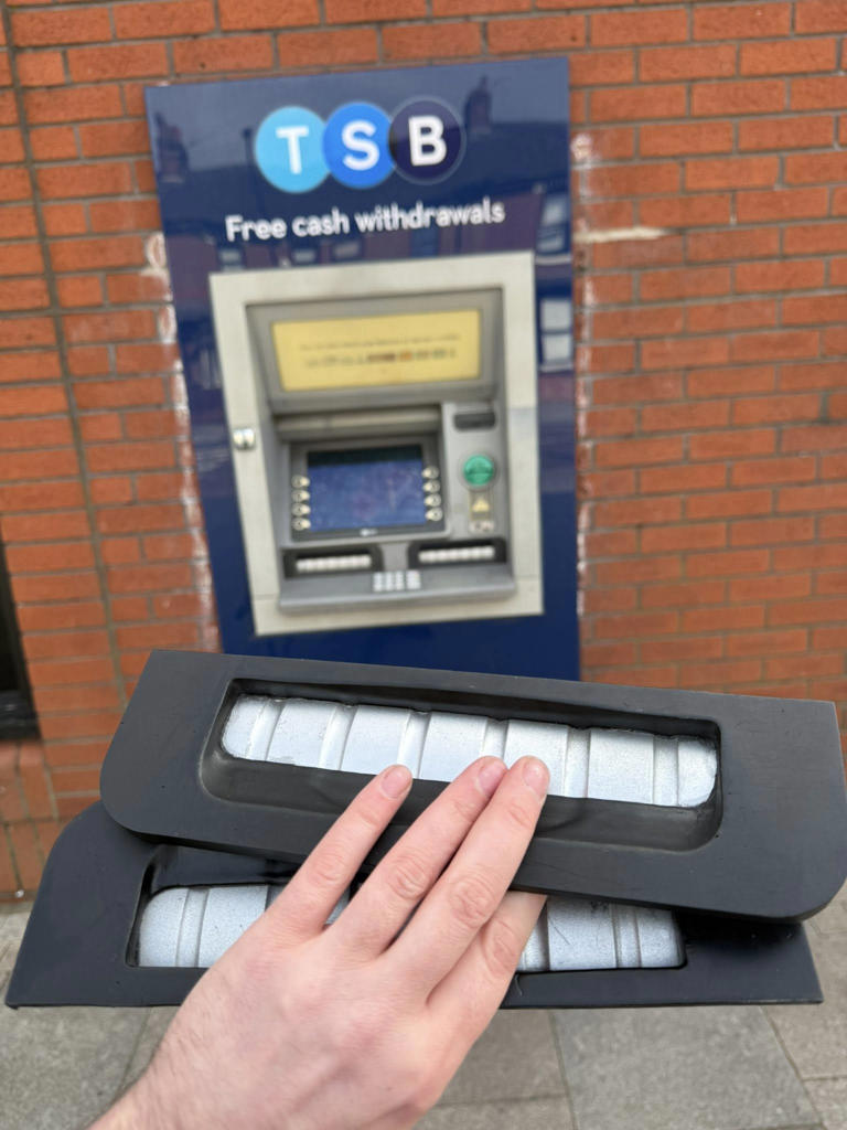'Something looked dodgy at the machine, so I ripped it off and there ...