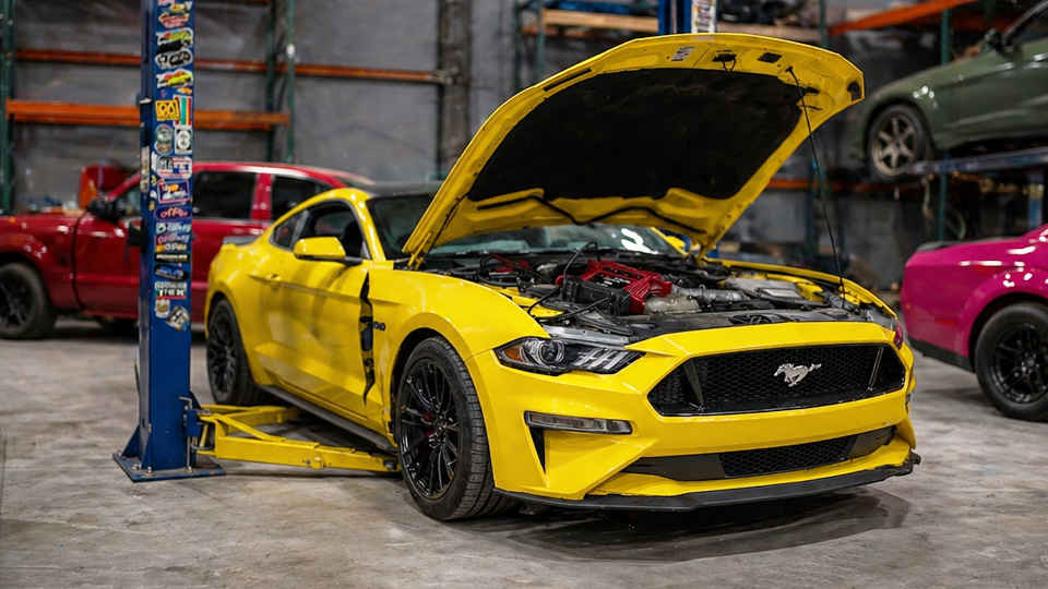 A Roush Mustang GT turns into a challenge