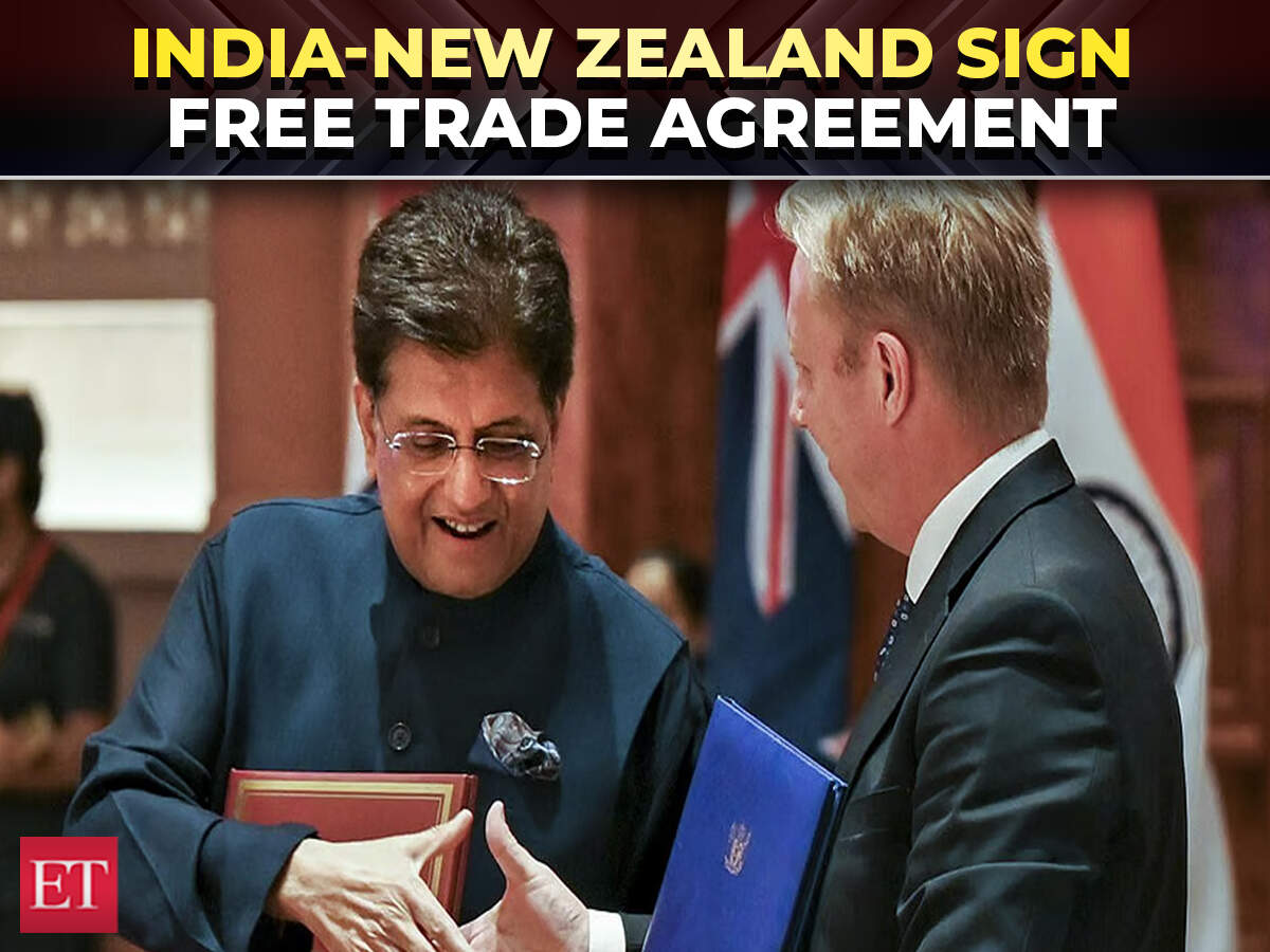 India, New Zealand sign FTA; deal provides Indian exporters 100% duty ...