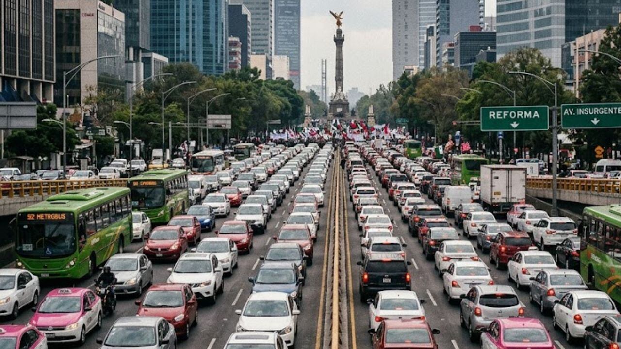 Caos vial en CDMX: Estas son las marchas y bloqueos programados hoy lunes