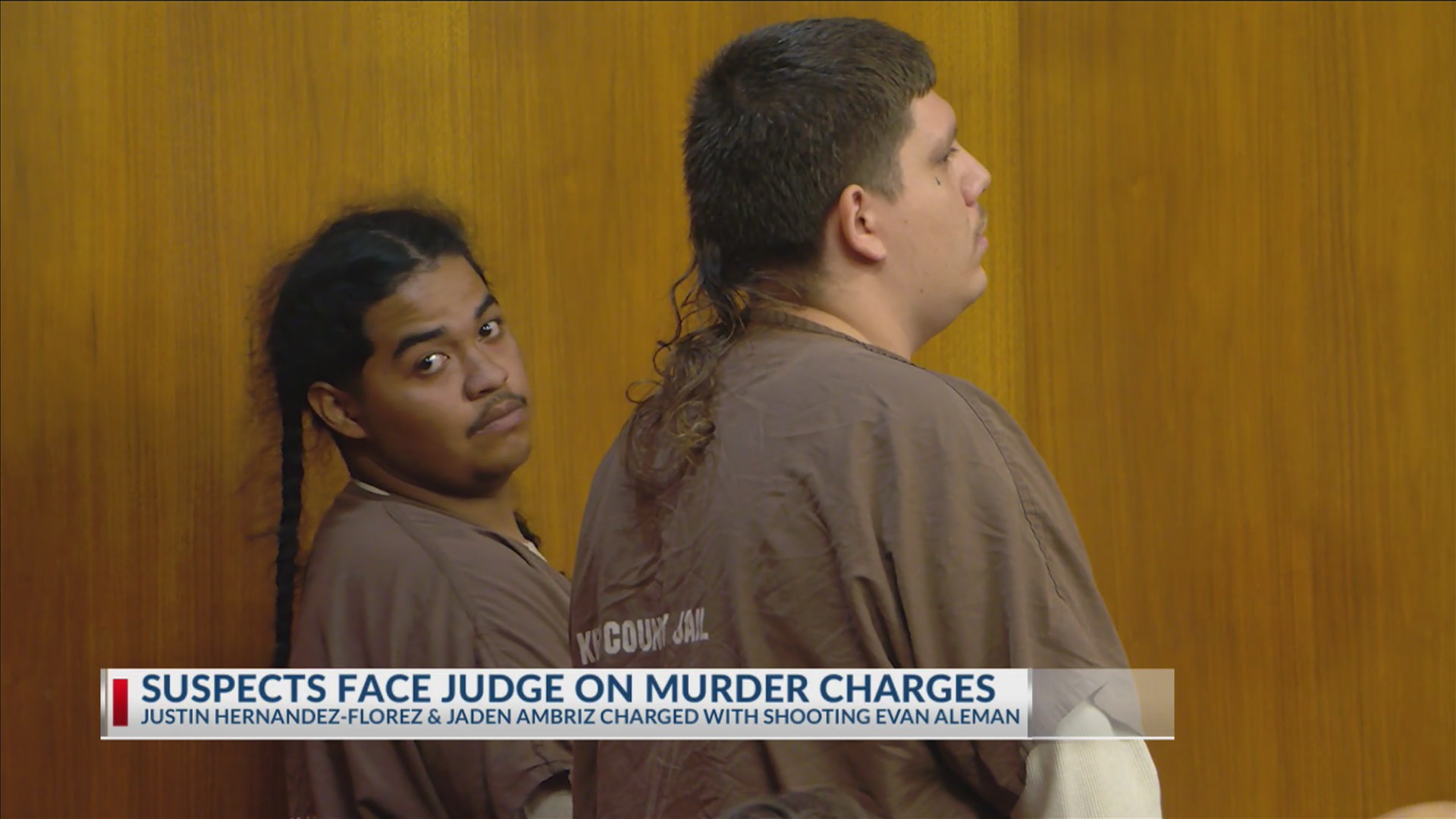Suspects face judge on murder charges