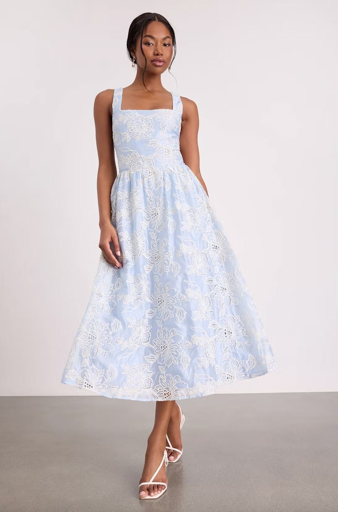 chinese dress ladies Confête - Vittoria Lace Midi Bridal Shower Dress