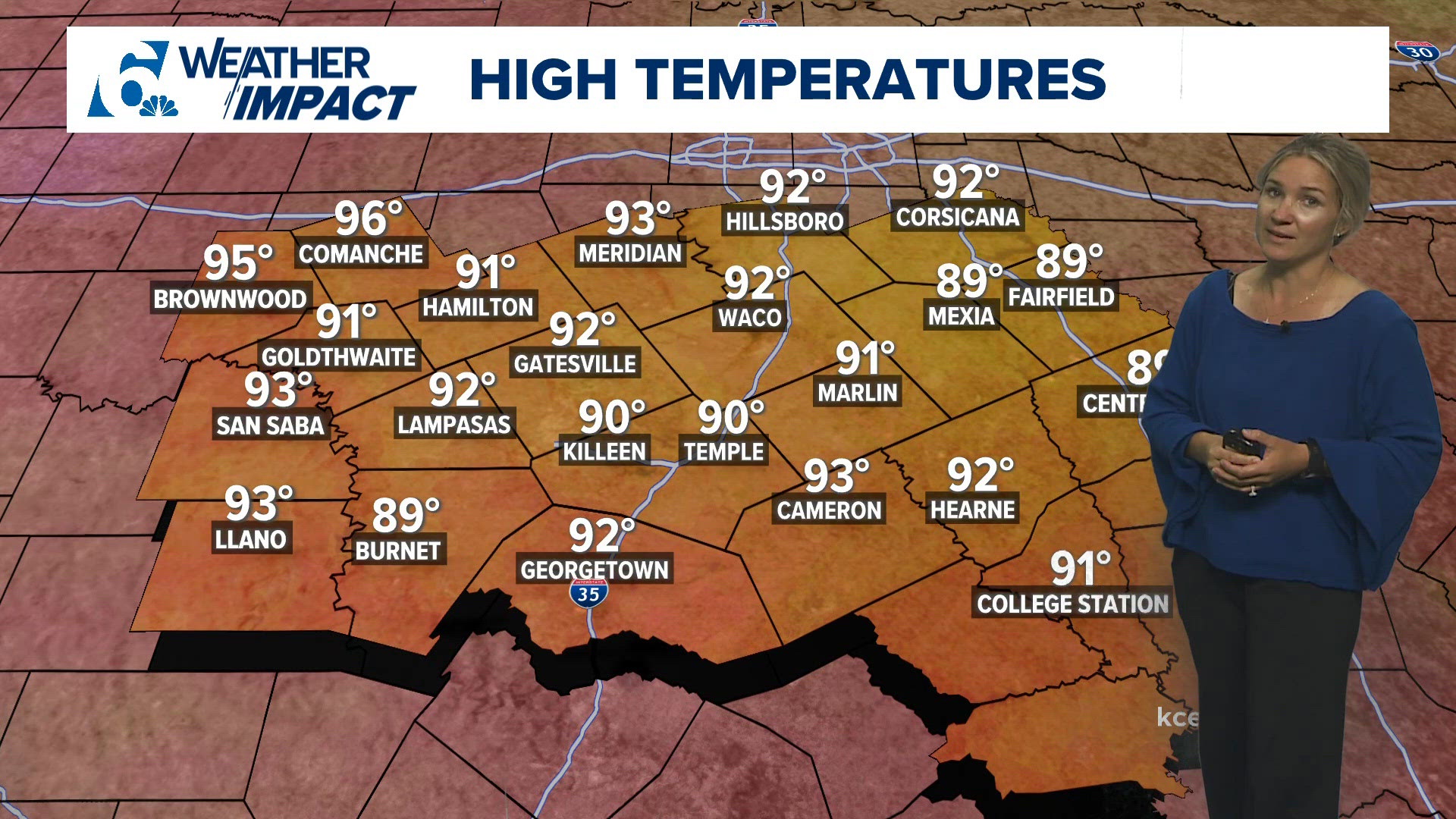 Heat index climbs to upper 90s in the area | Central Texas forecast