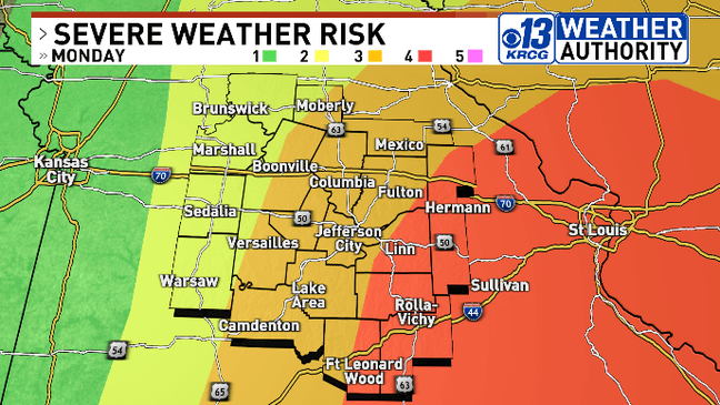 Significant severe weather potential through Monday afternoon