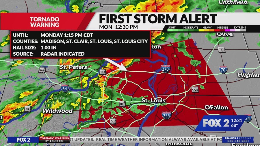 Live updates: Tornado watch for St. Louis region until 9 p.m.