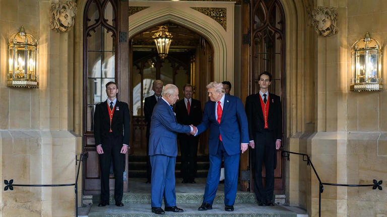 King Charles photo flashback: Royal family welcomes President Trump to UK