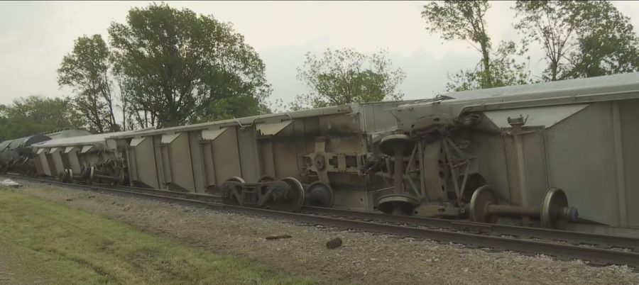 Five train cars flipped, power knocked out in southeast Kansas storms