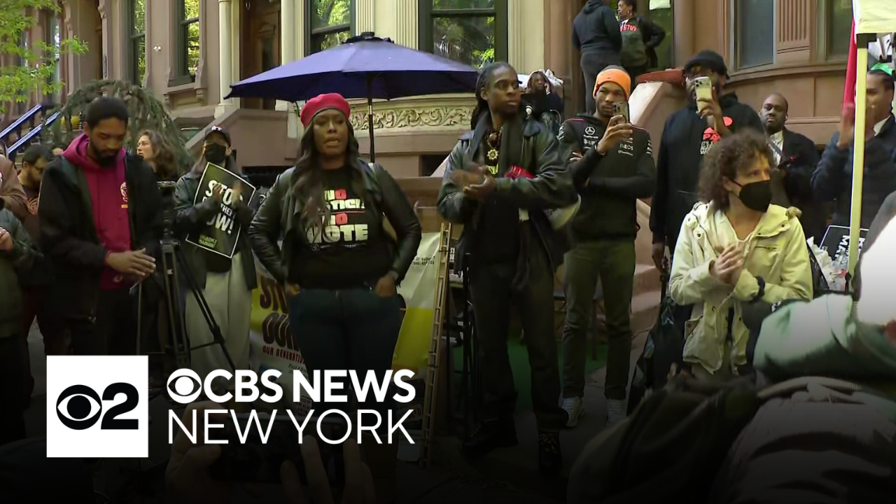 Brooklyn community rallies to try to keep a woman from being evicted