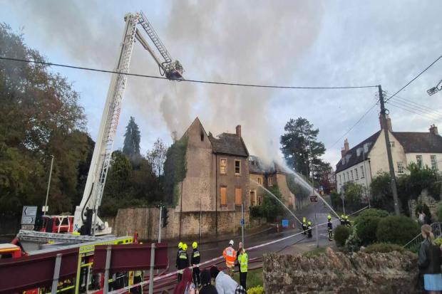 Deep sadness as fire rips through historic building