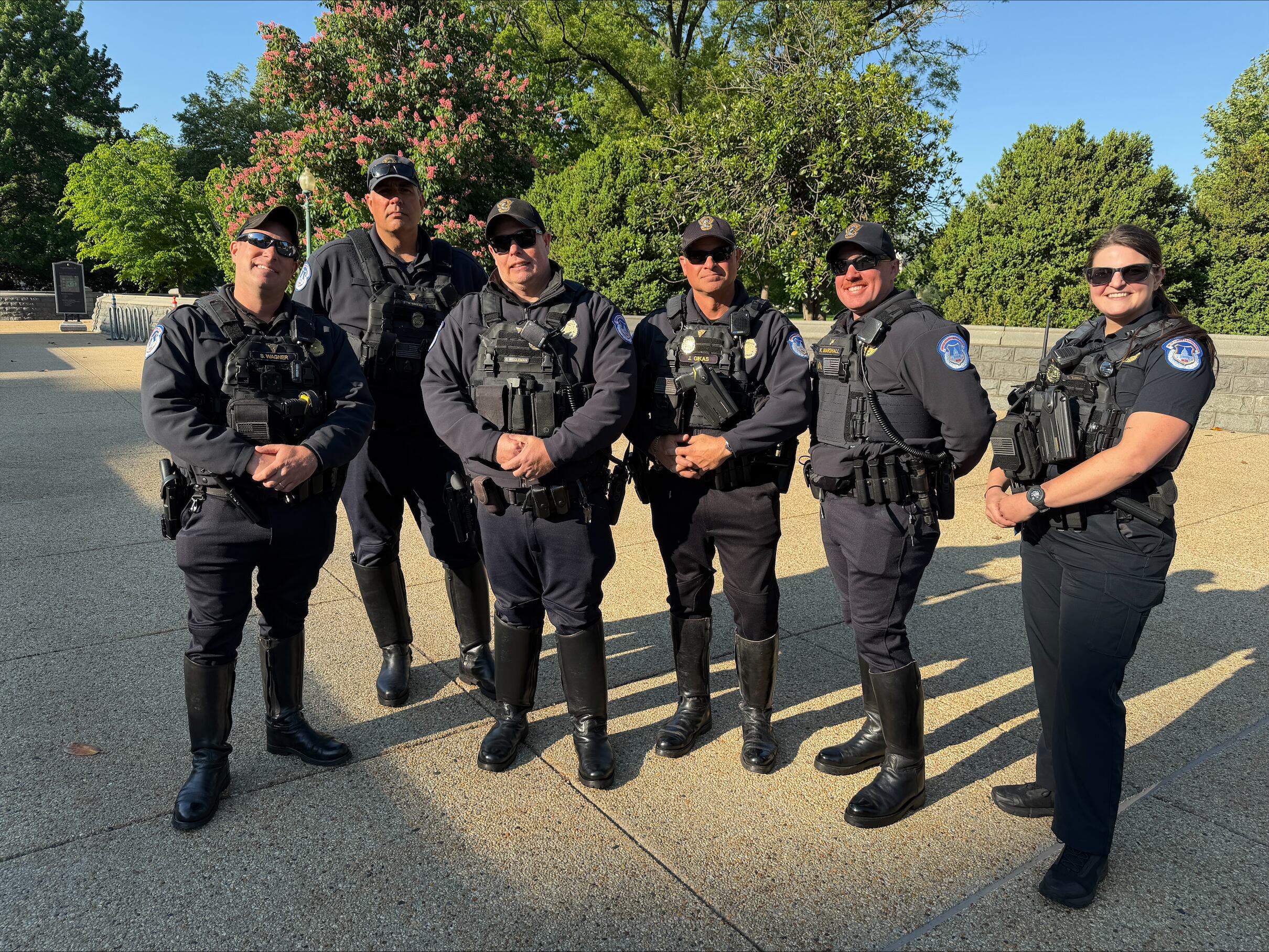 North Dakota veterans get police escort through Washington, DC