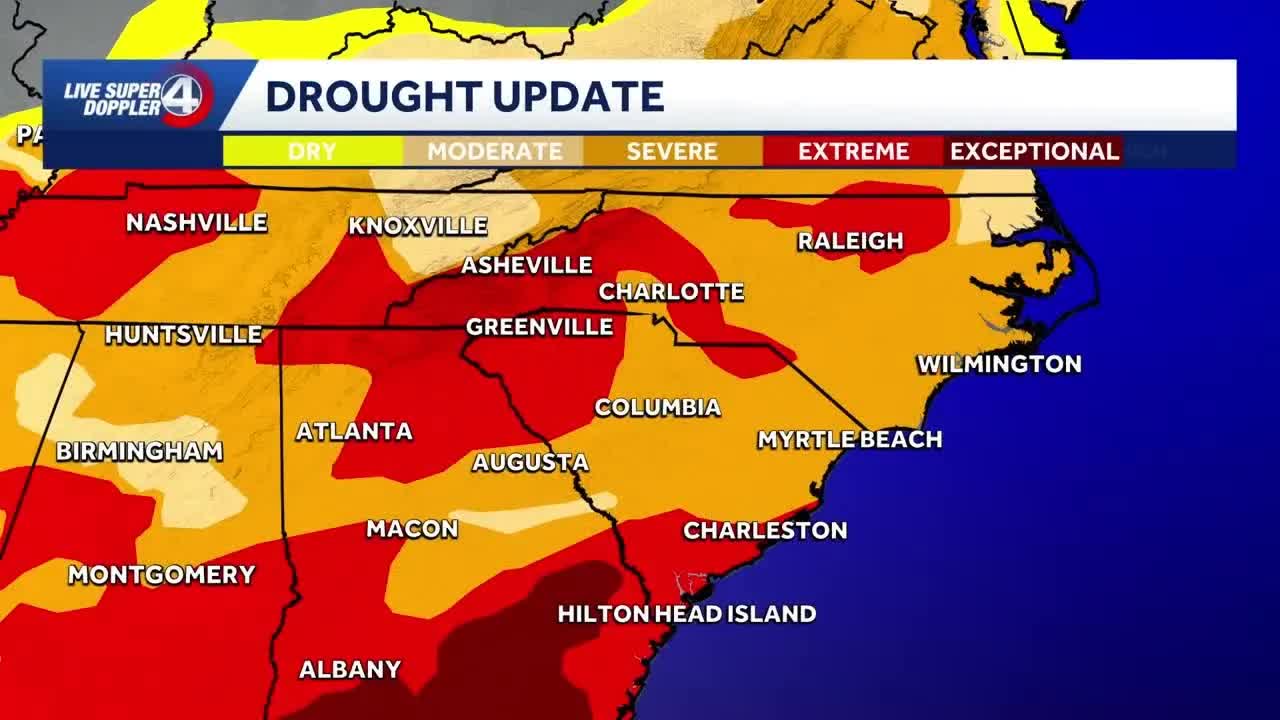 How much rain is needed to end the drought in the Carolinas?
