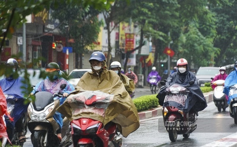 Dự báo khu vực sắp có mưa dông từ chiều tối 28.4 do không khí lạnh