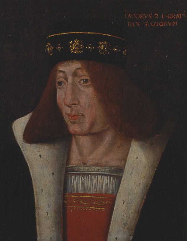 US President Donald Trump and King Charles share a common ancestor: the great-grandson of King James II of Scotland (pictured)