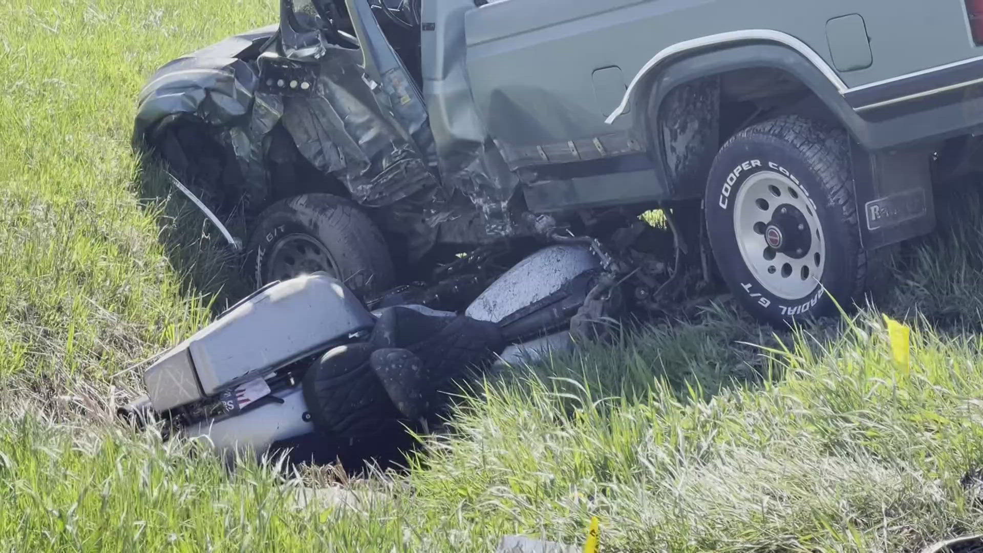Motorcycle driver dies after crash in Porter