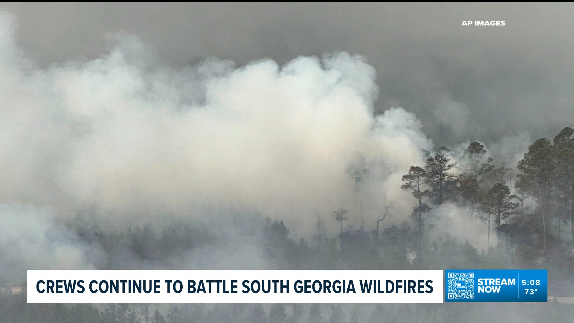 Crews continue to battle major wildfires in south Georgia