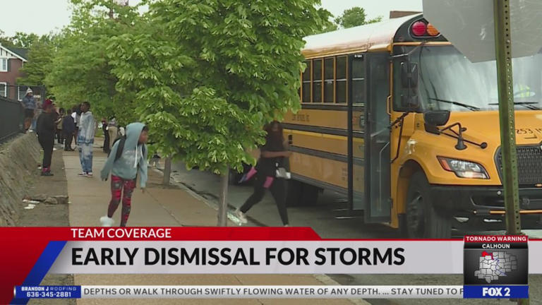 Schools dismiss early ahead of storms