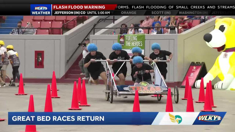Kentucky Derby Festival's Great Bed Races return to Broadbent Arena