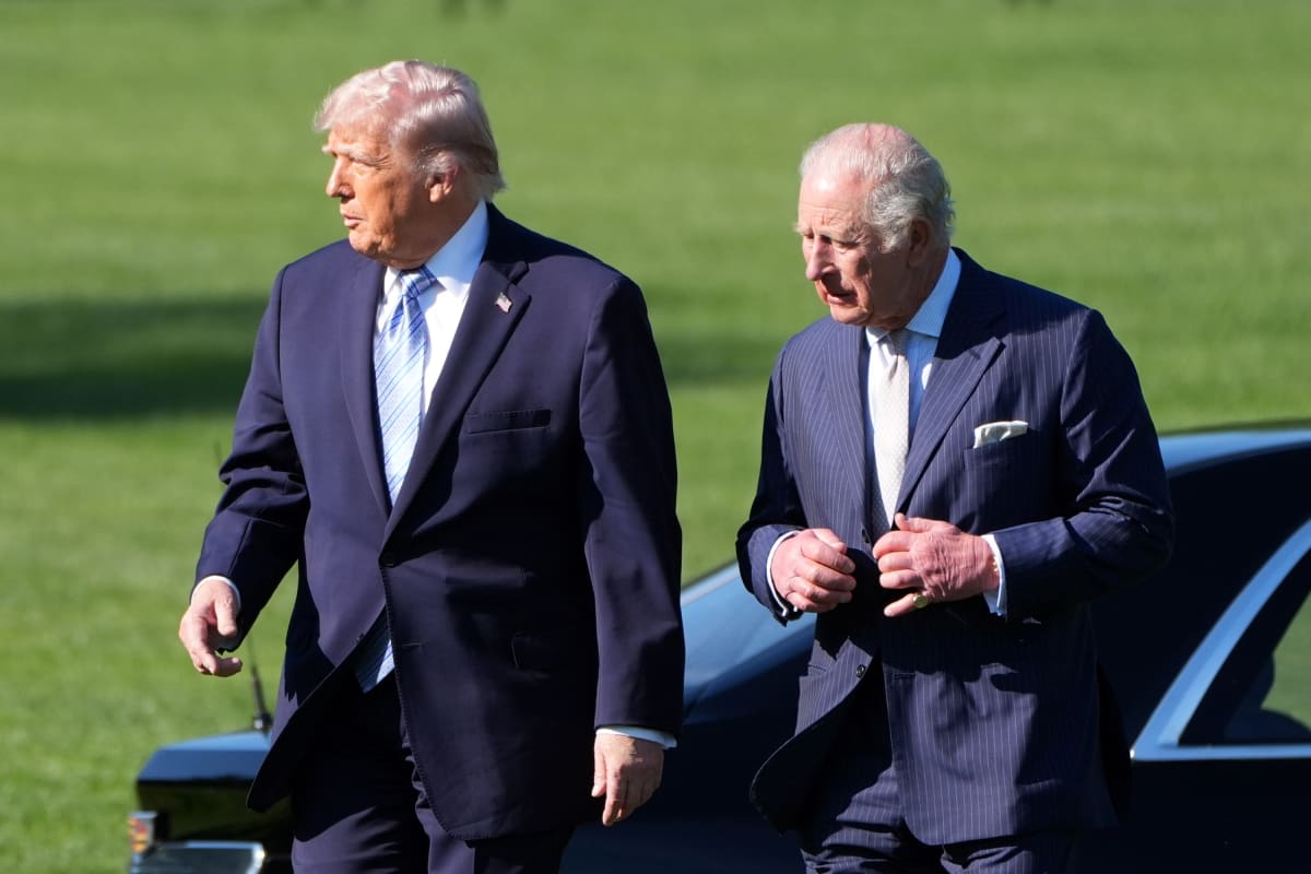 5 photos that show Charles knows how to keep Trump in check