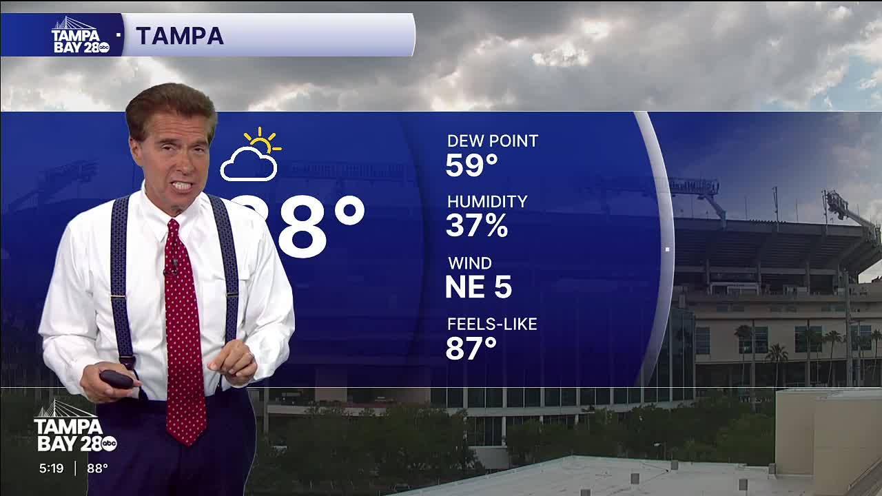 Dry and hot days expected to continue in the Tampa Bay area