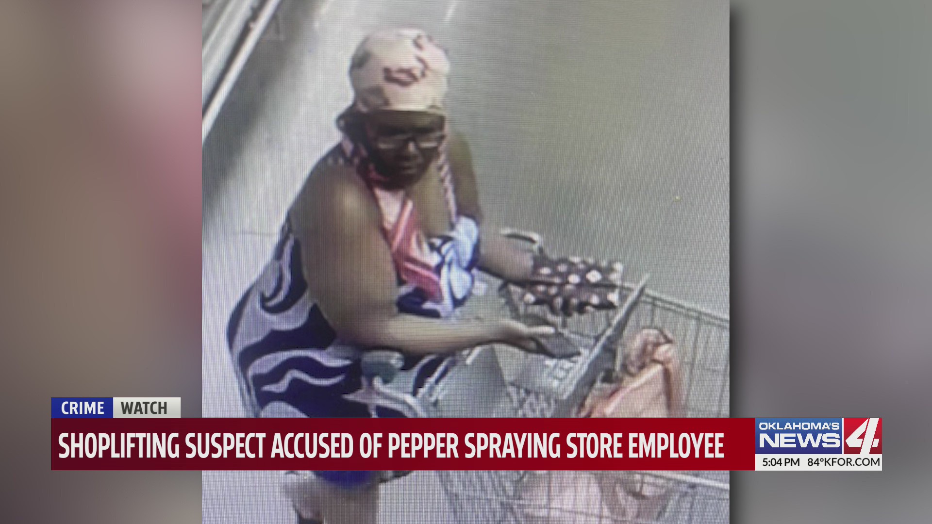 Shoplifting suspect accused of pepper spraying store employee