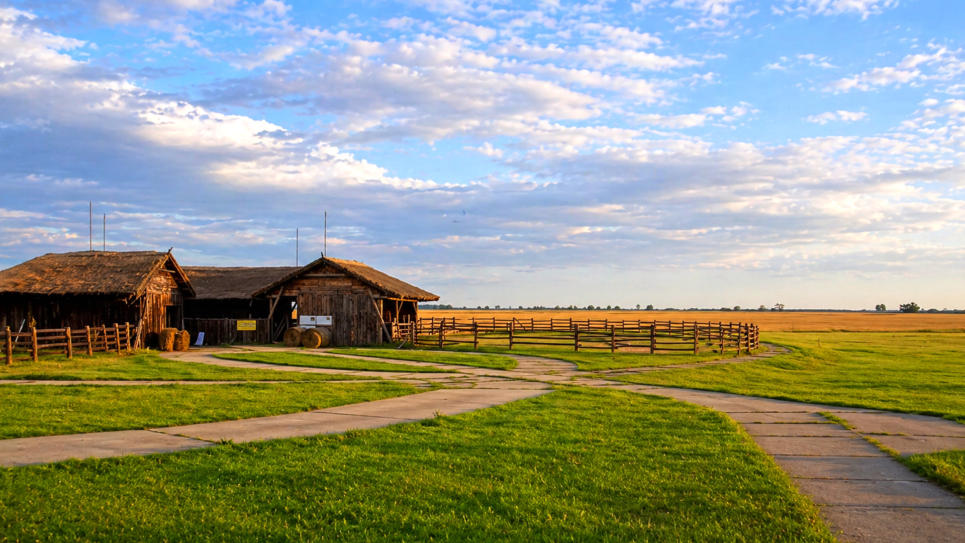 Traditional countryside life on the vast plains of Hortobágy
