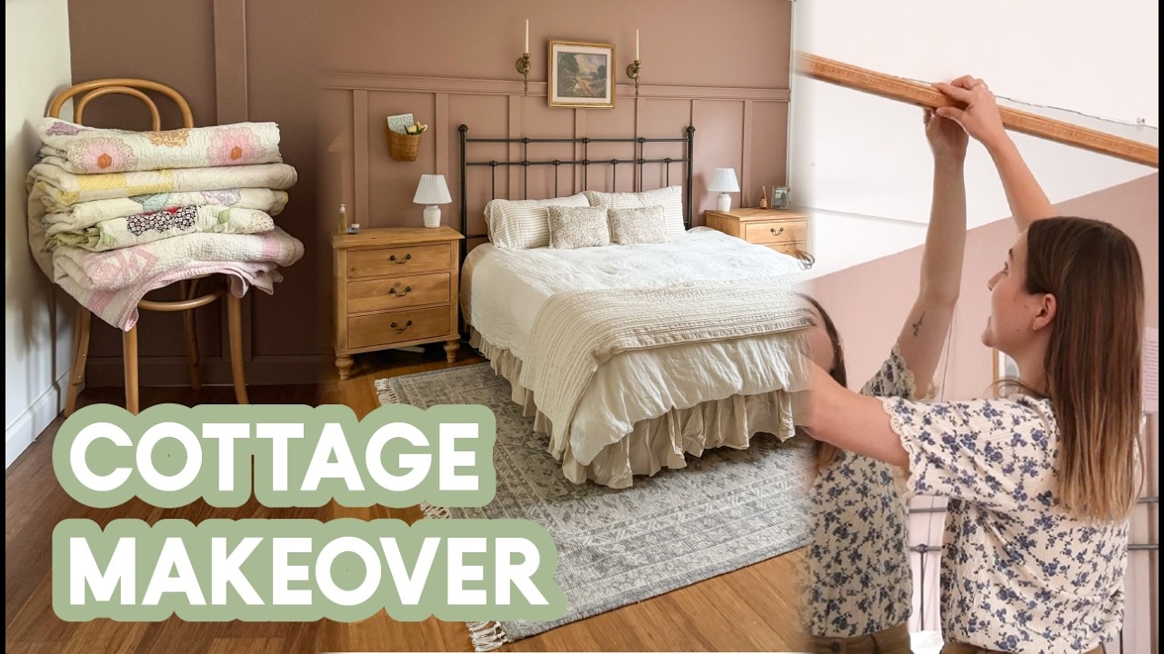 DIYing my dream English cottage bedroom makeover