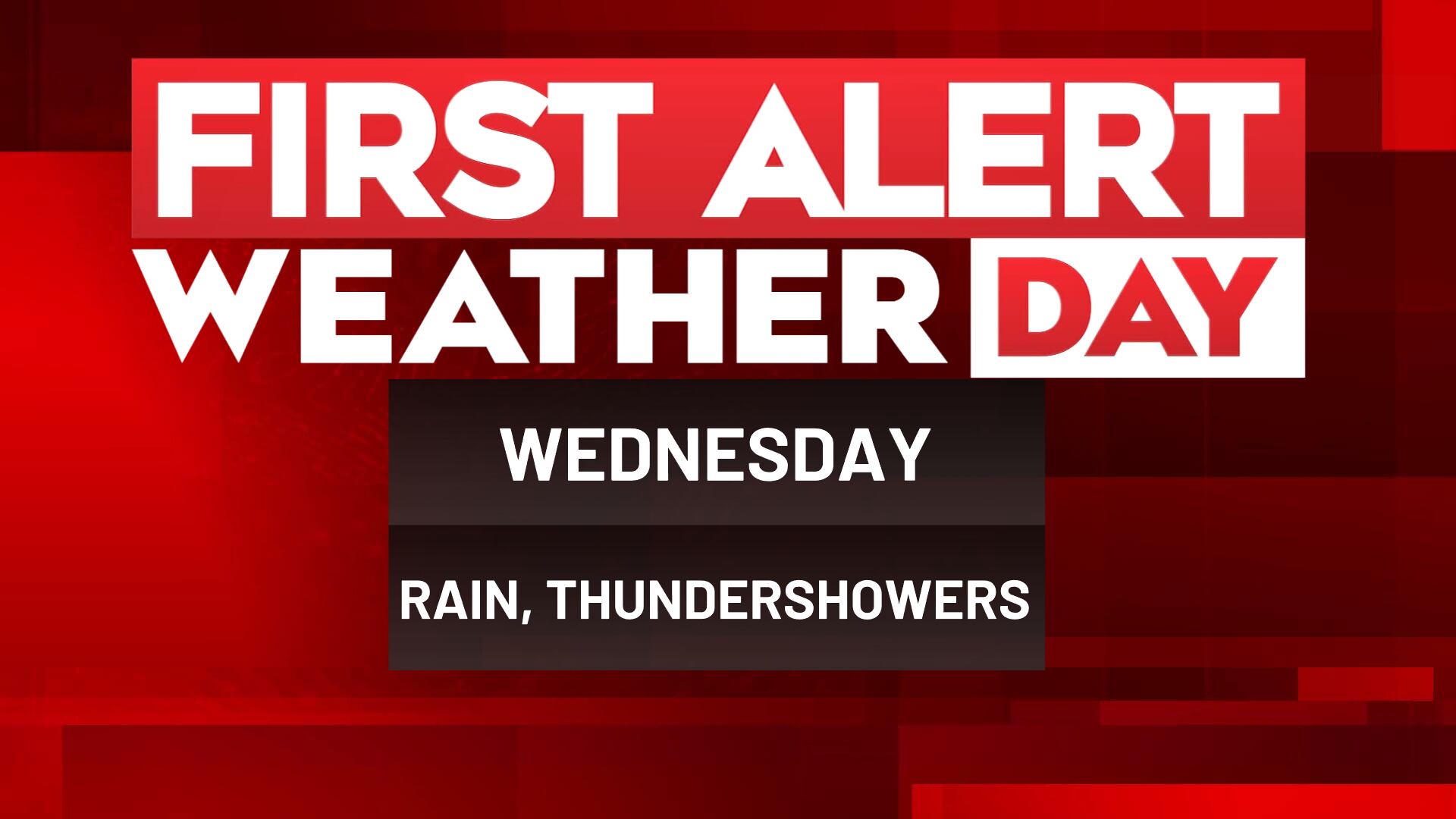 First alert weather day issued for Wednesday morning’s rain and thunder