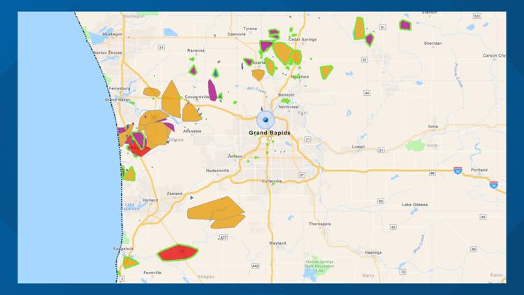 Thousands lost power in West Michigan as high winds knocked down power ...