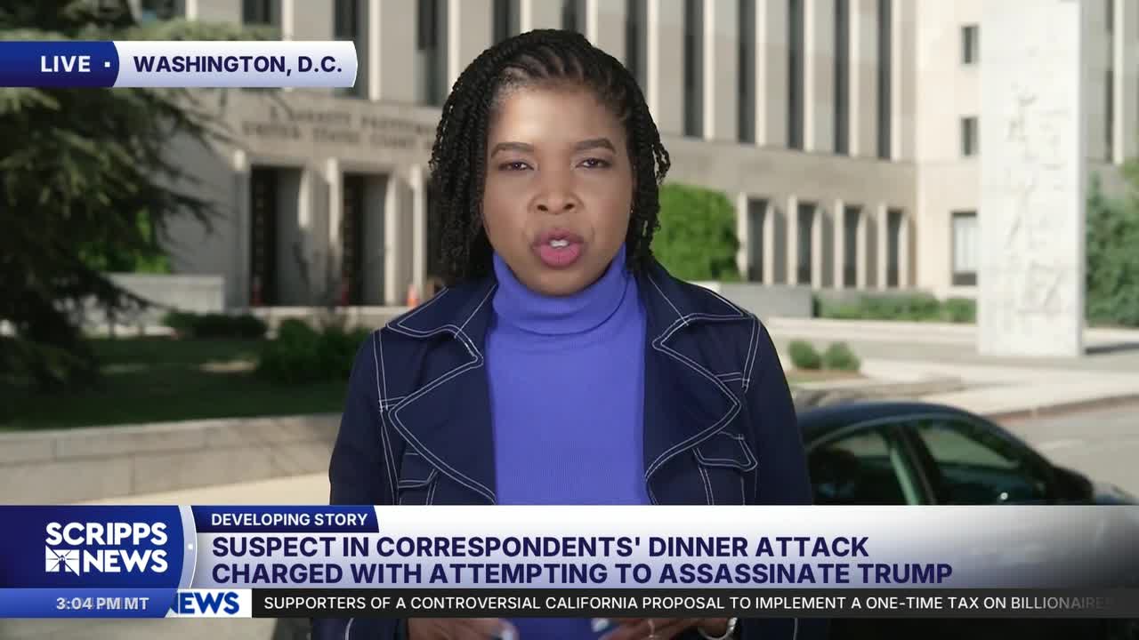 Suspect in WH dinner shooting charged with attempted assassination of Trump