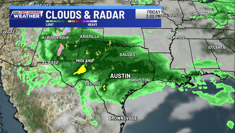 Limited storms through mid-week before widespread rain