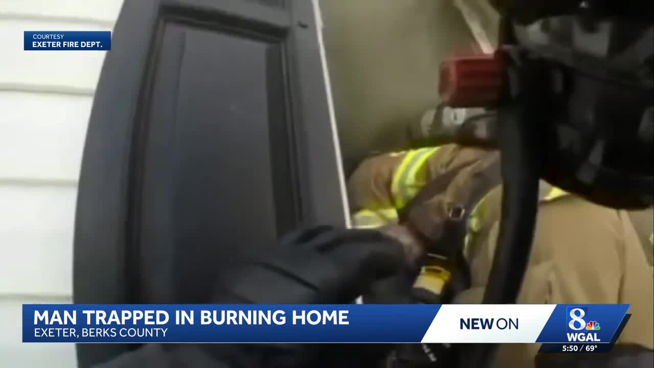 Terrifying moment | Helmet cam shows dramatic rescue from Berks County ...