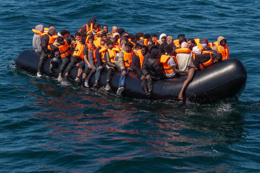Migrants Cross The English Channel From France In Small Boats