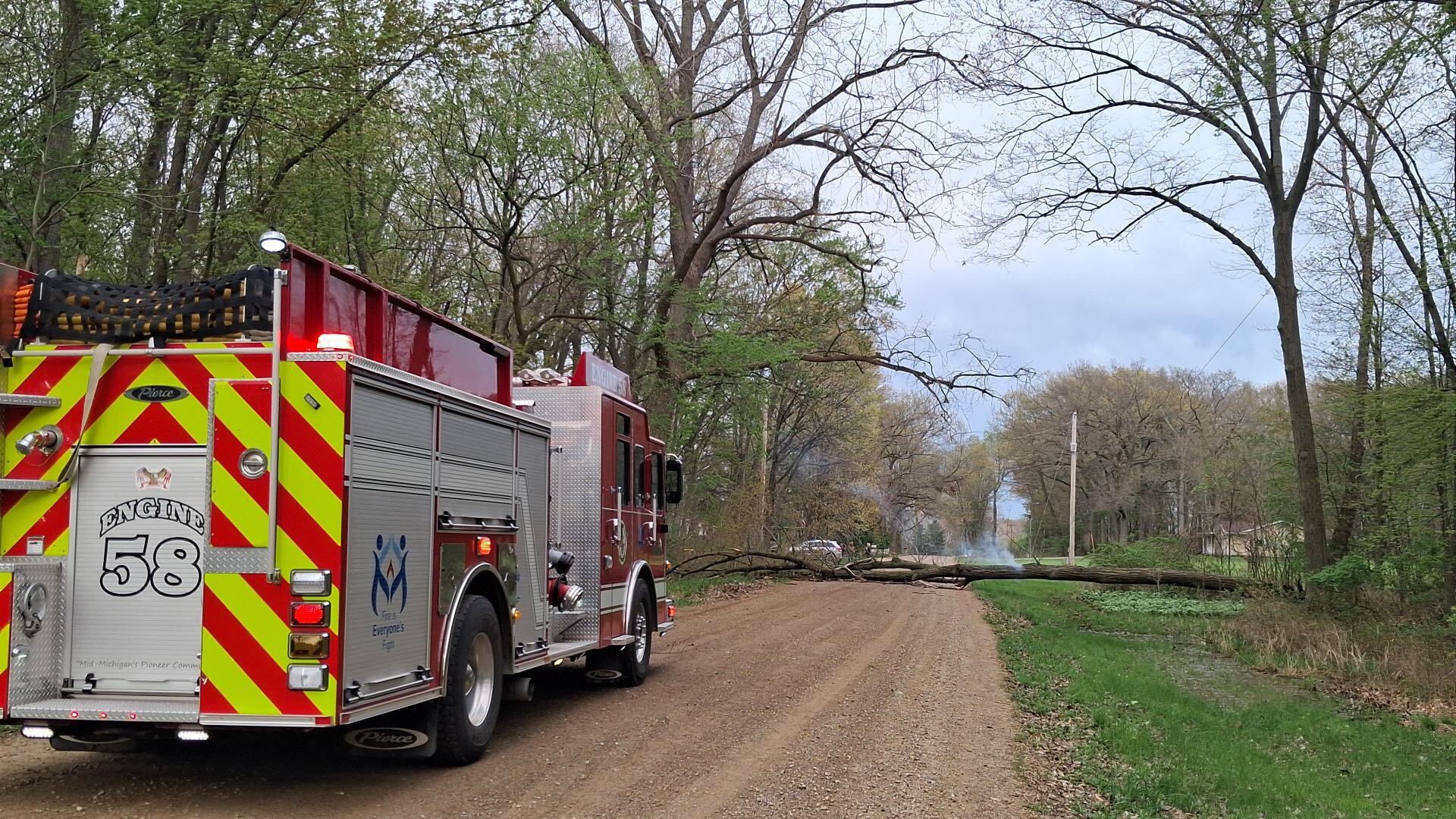 Downed trees, power lines and damage reported after storms sweep across ...