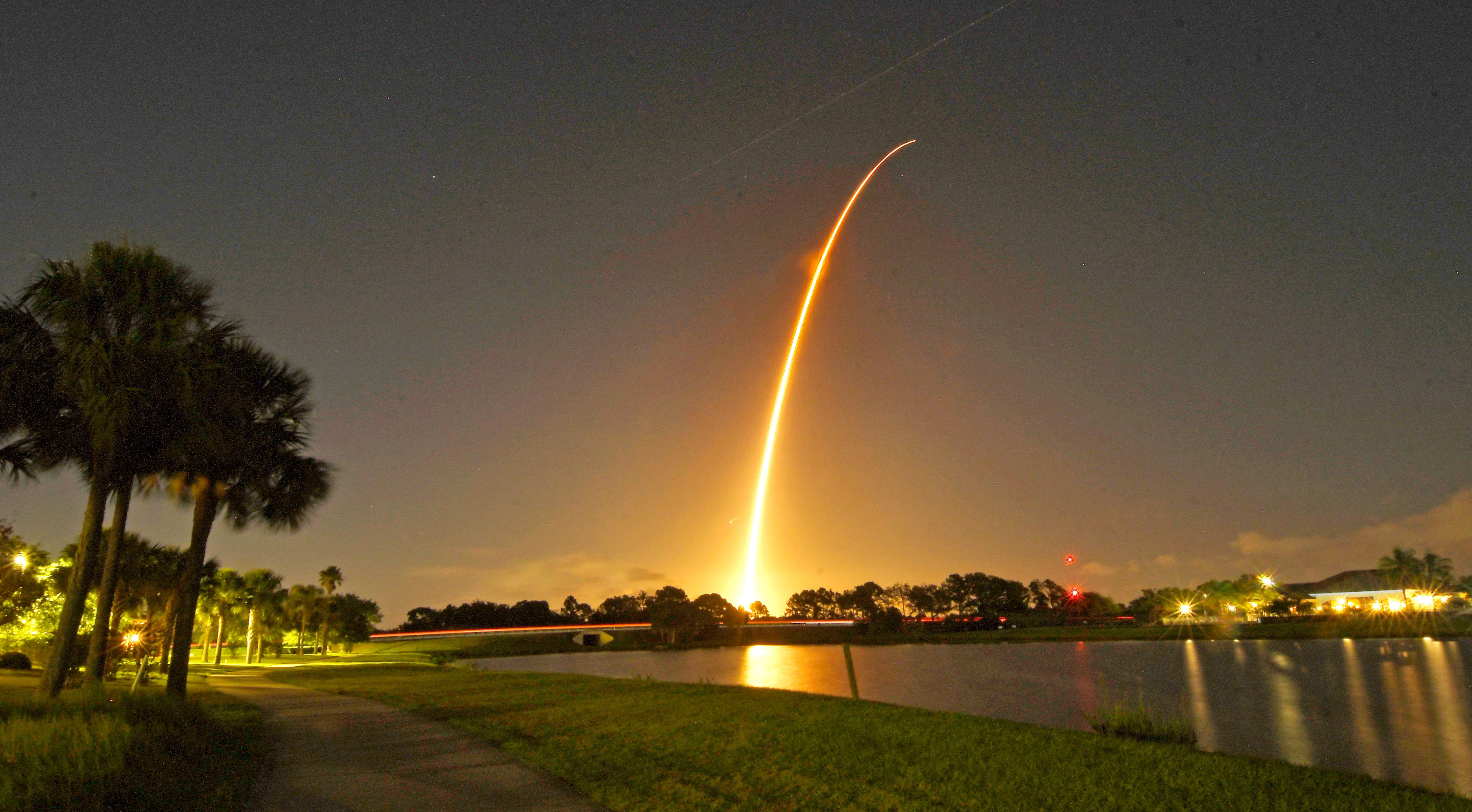 ULA Atlas V rocket launch in Florida visible along East Coast states