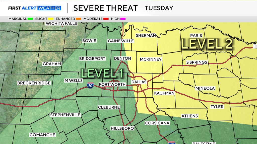 Severe weather chances return to North Texas after devastating storm damage
