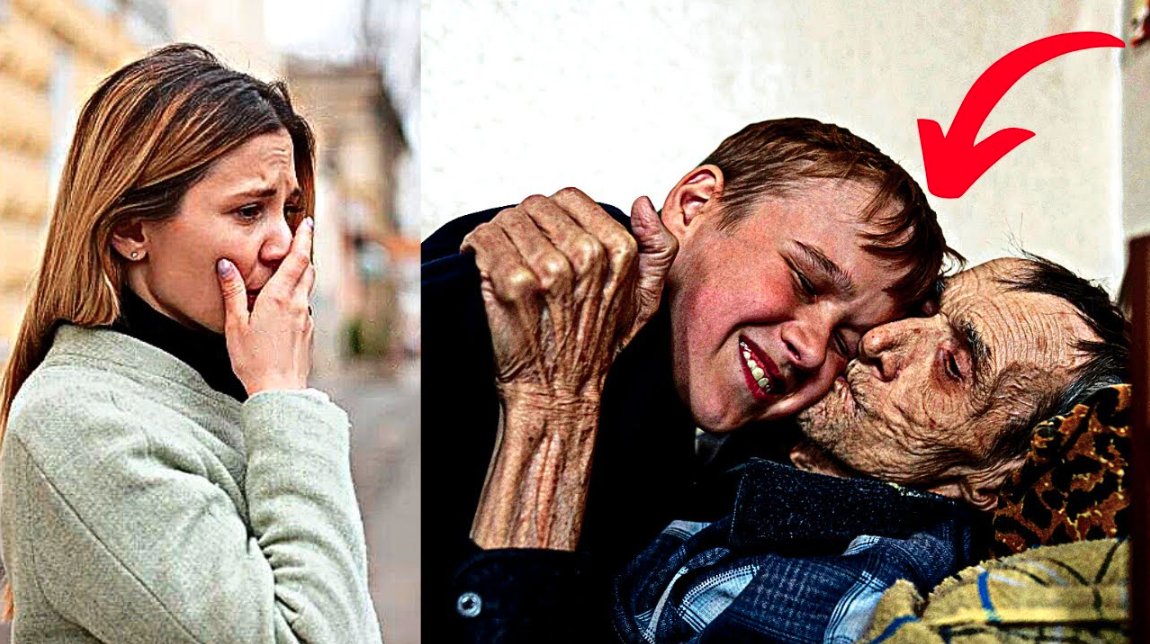 Adopted boy hugs homeless man in alley, woman is shocked