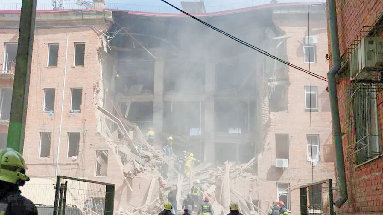 Russian drone strike hits Odesa, 14 injured including children