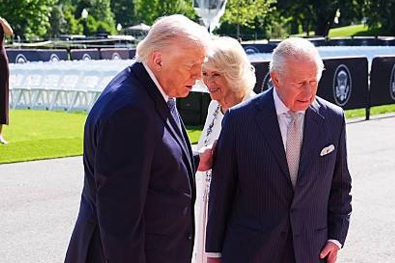 Trump breaks royal protocol during King Charles and Queen Camilla's ...