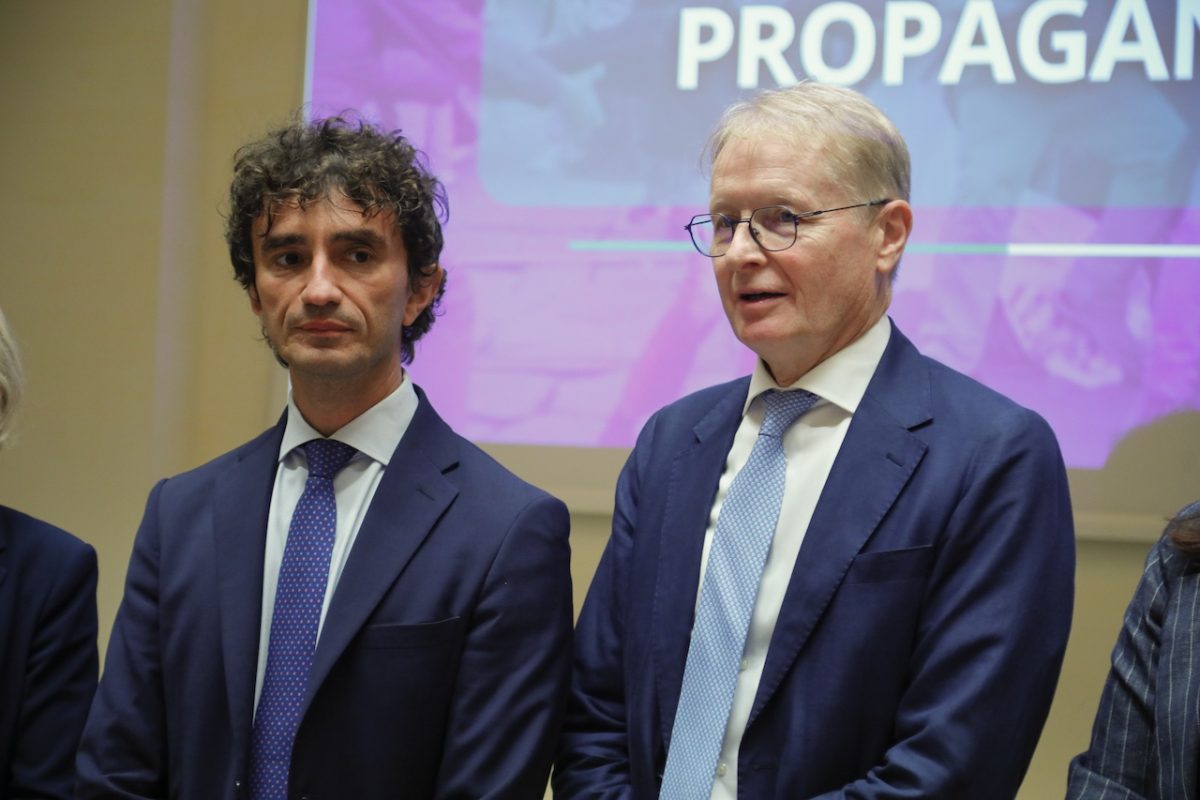 Galeazzo Bignami e Lucio Malan (Imagoeconomica).